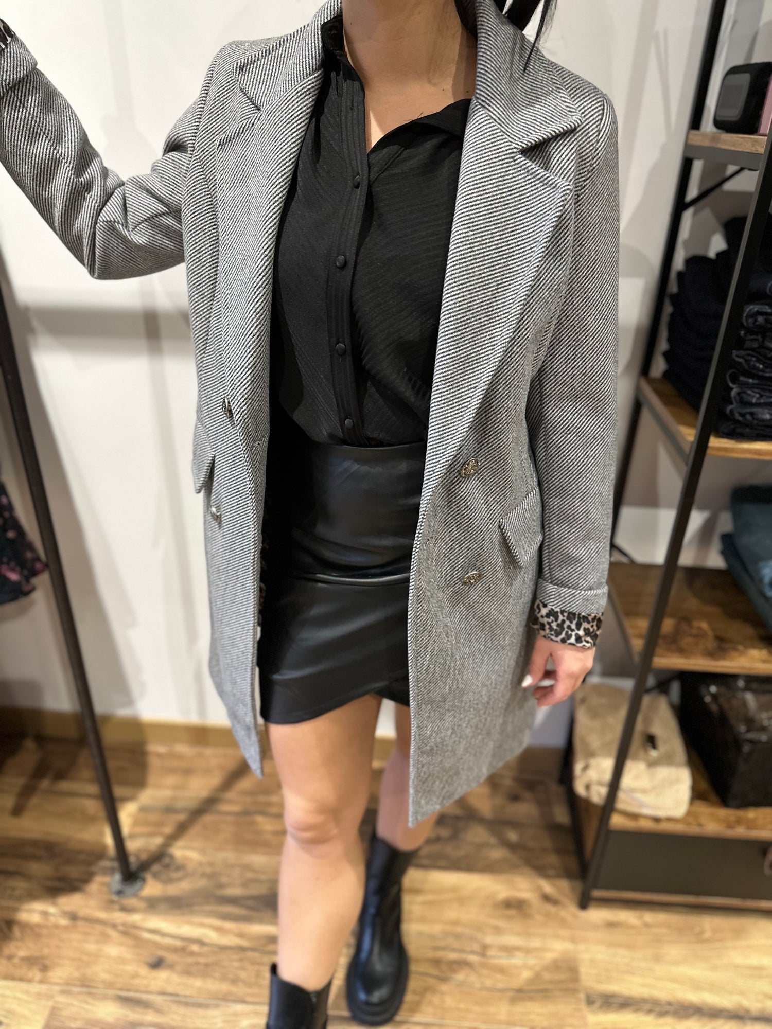 Manteau Liska gris