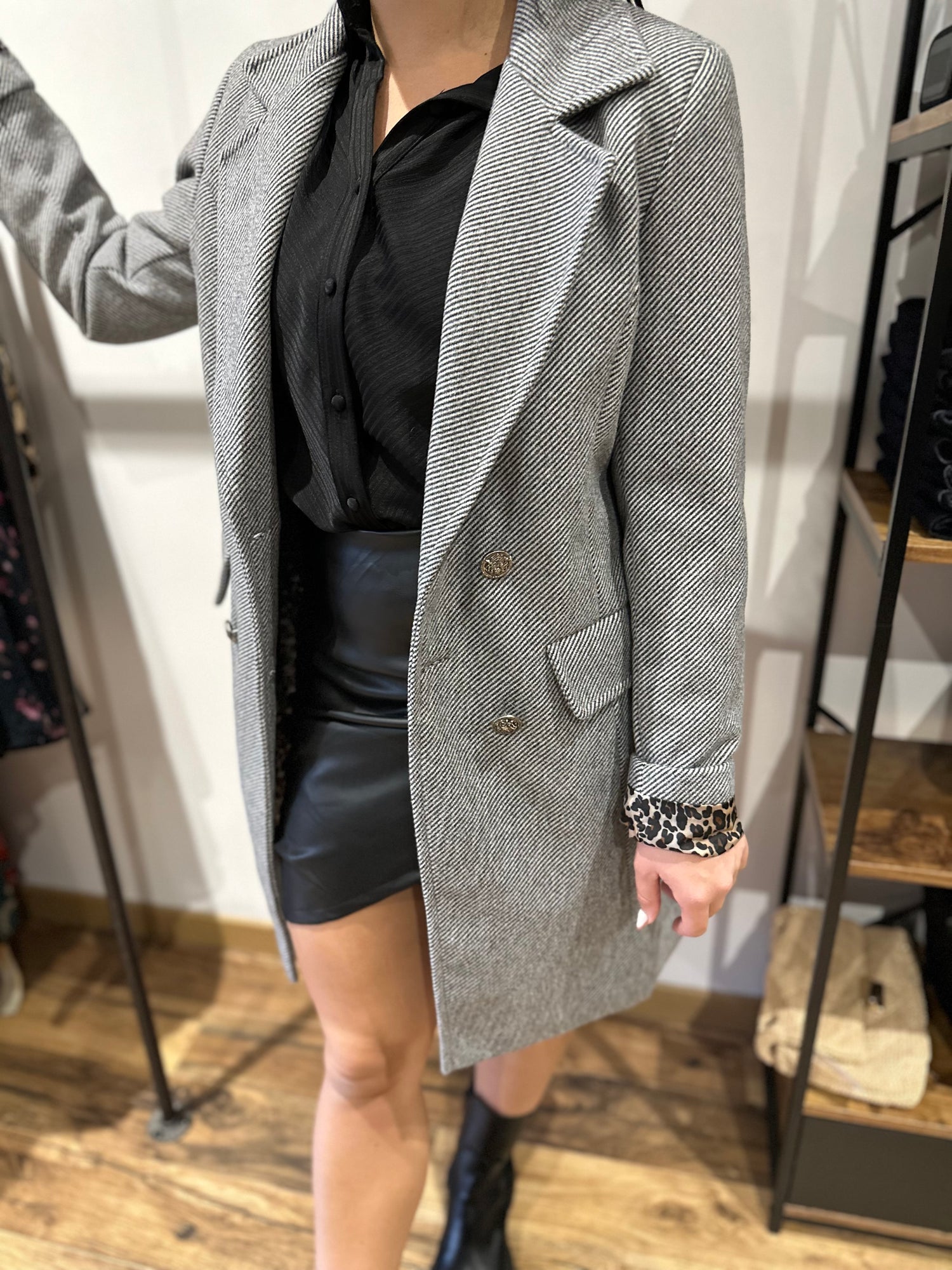 Manteau Liska gris