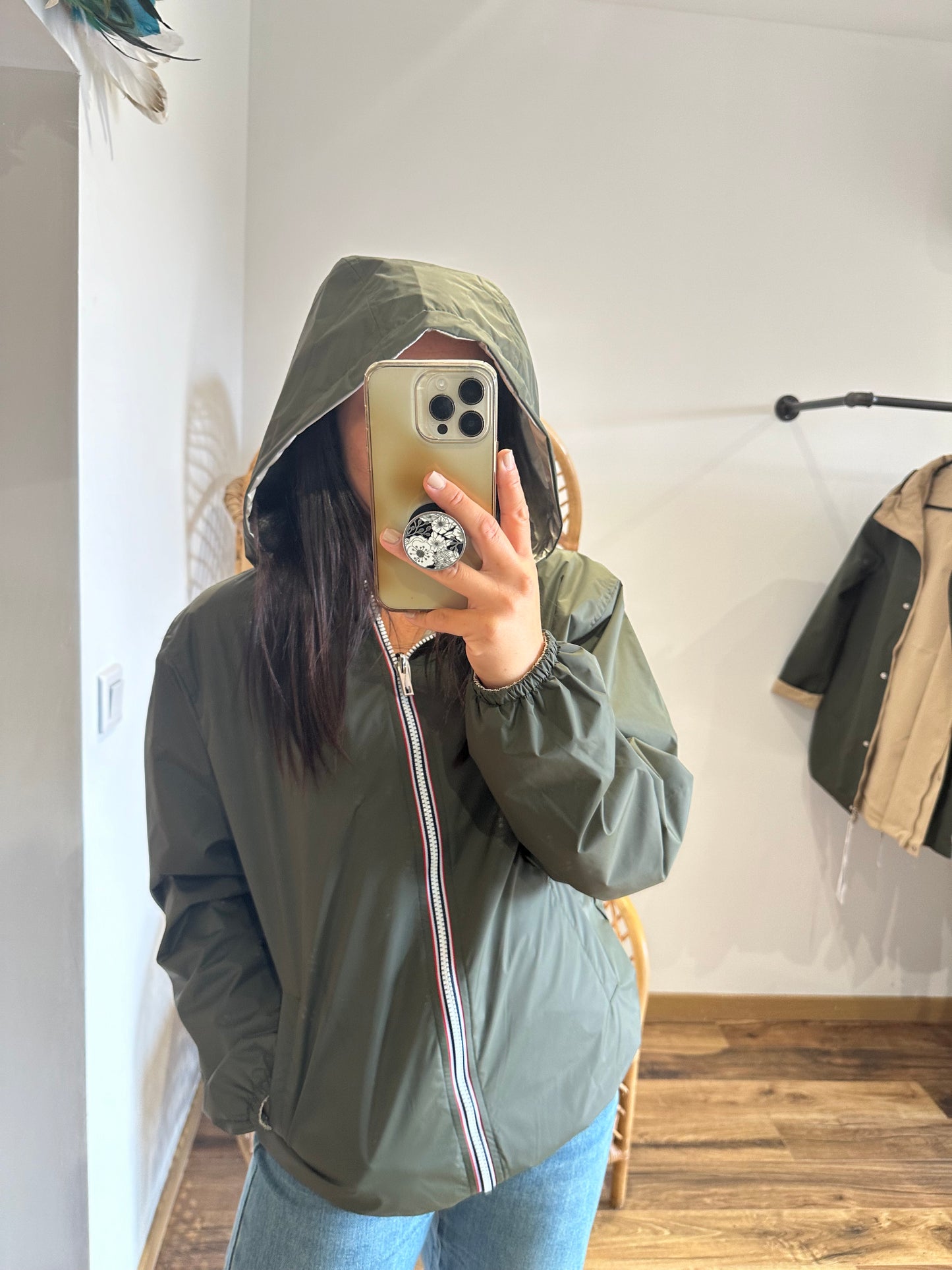 Parka June vert doré