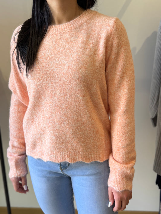 Pull Delphine corail