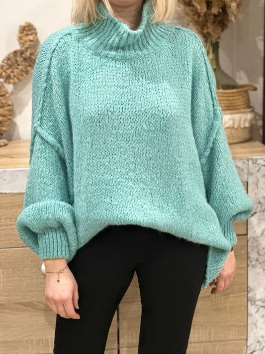 Pull Alby turquoise