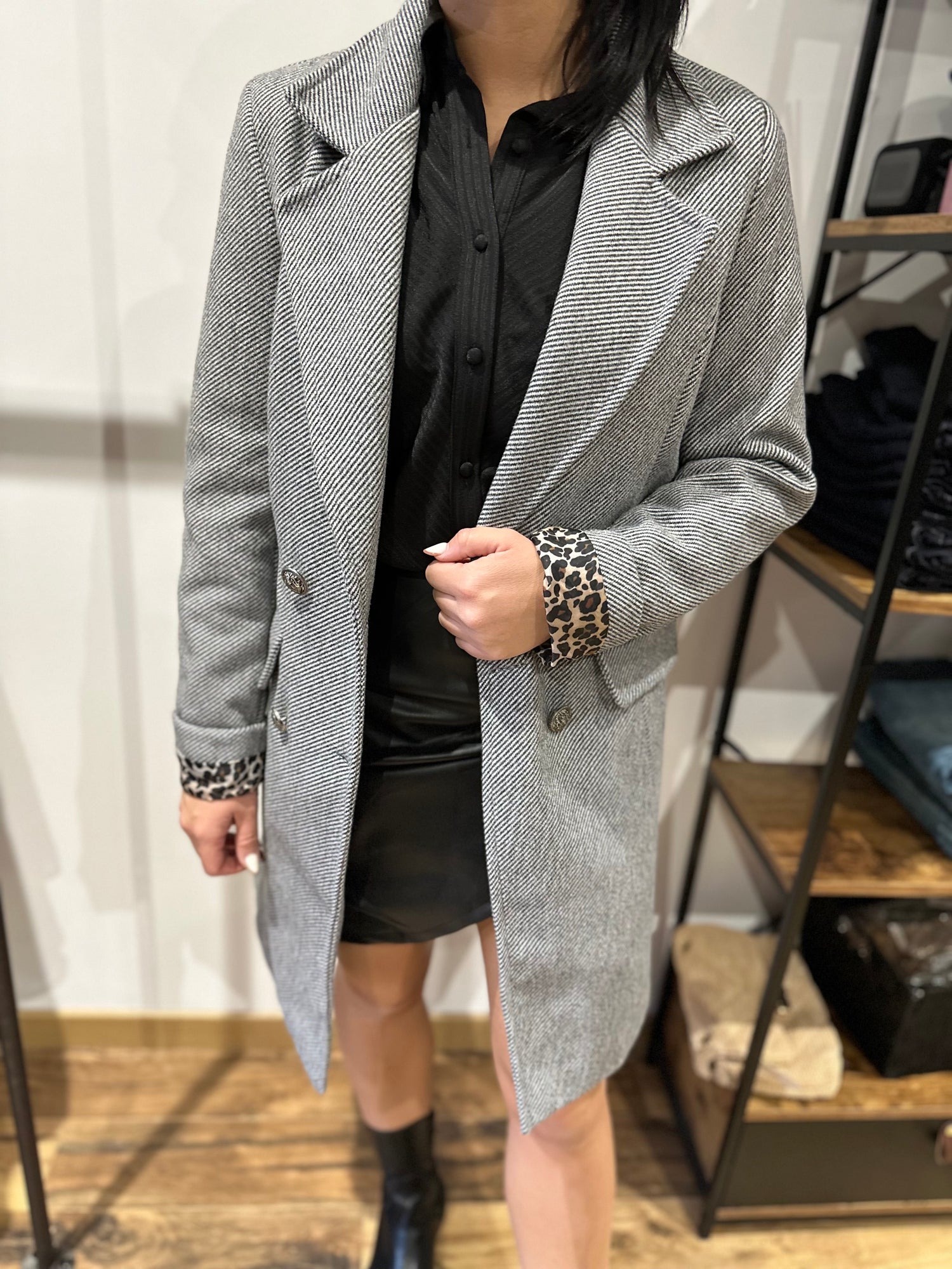 Manteau Liska gris