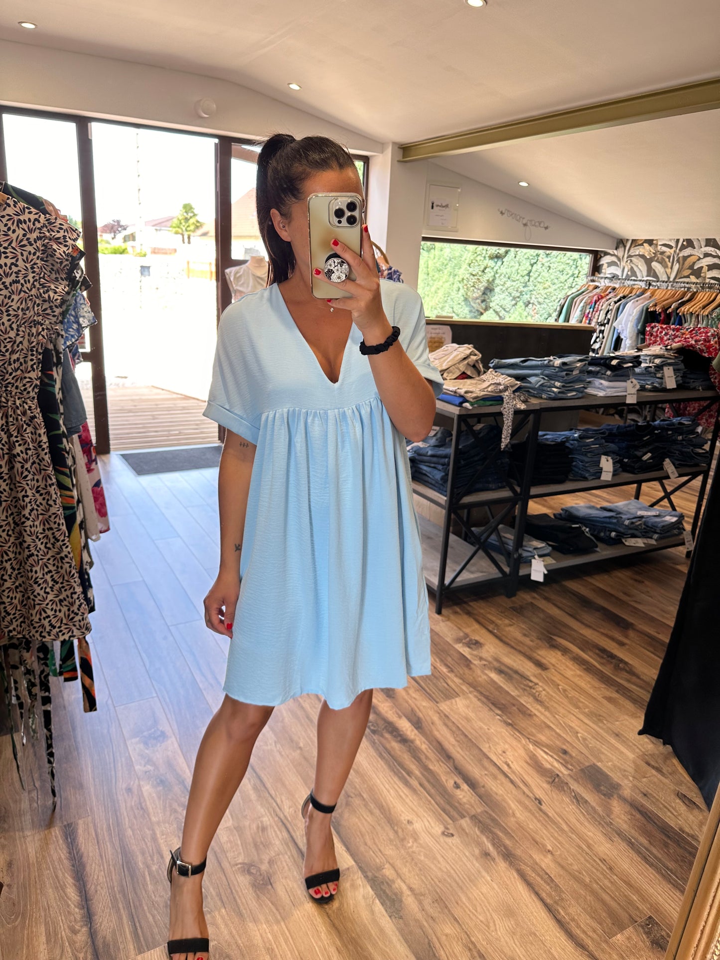 Robe short Anae bleu