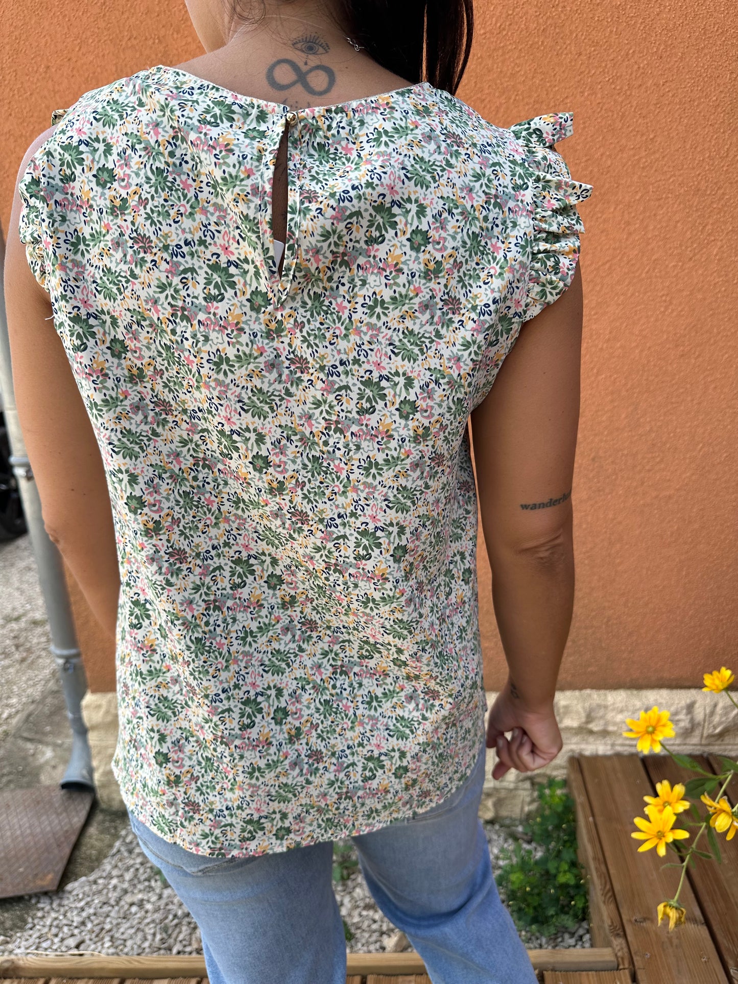 Blouse Simo verte