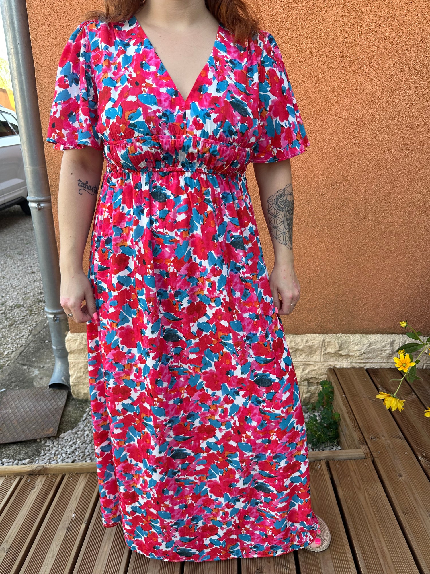 Robe longue Carmen (Curvy)