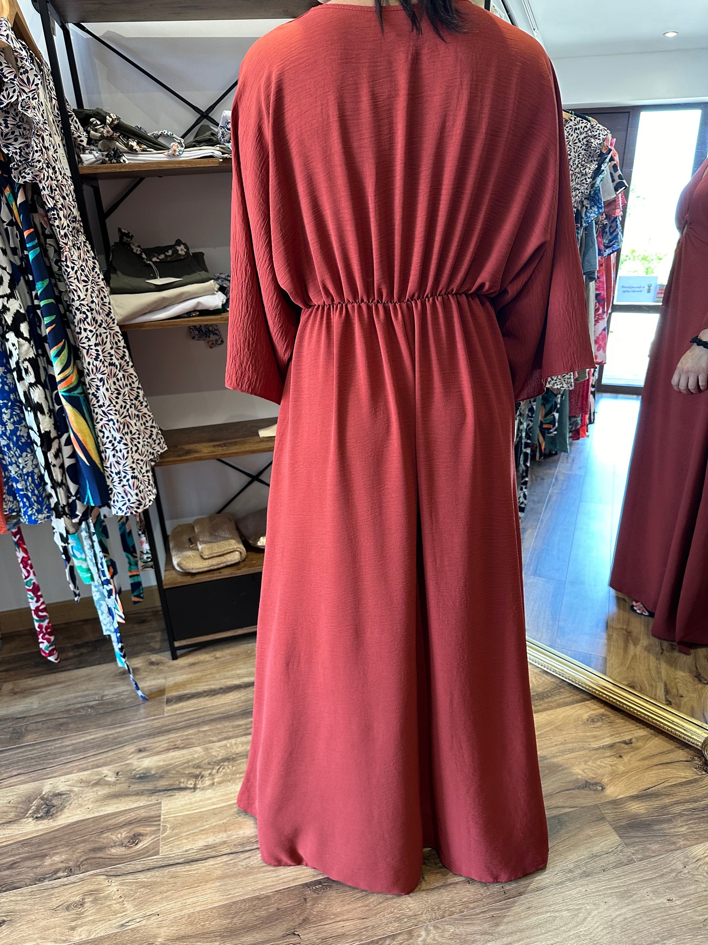 Robe longue Katrine terracotta