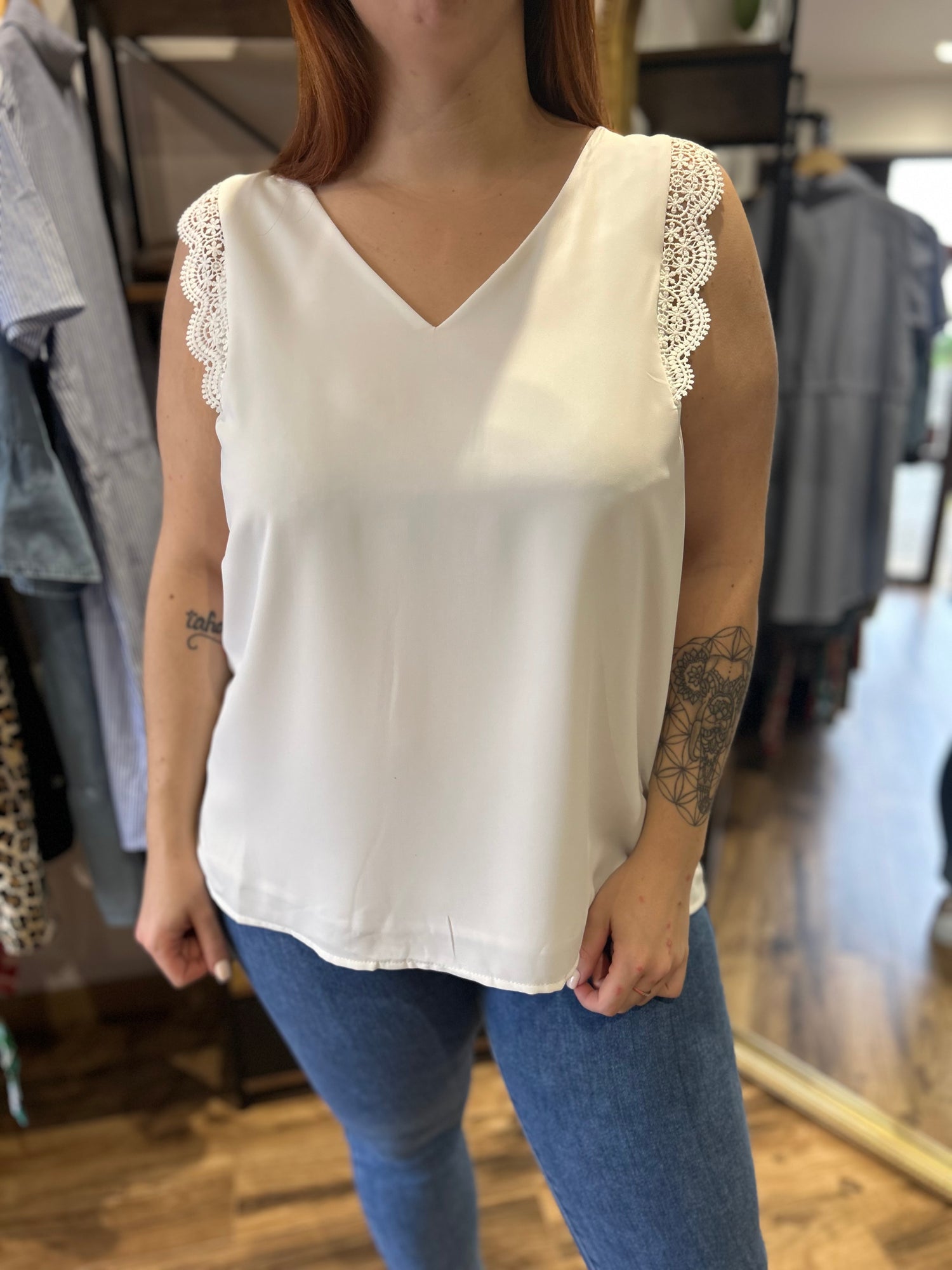 Blouse Willem (Curvy) blanche