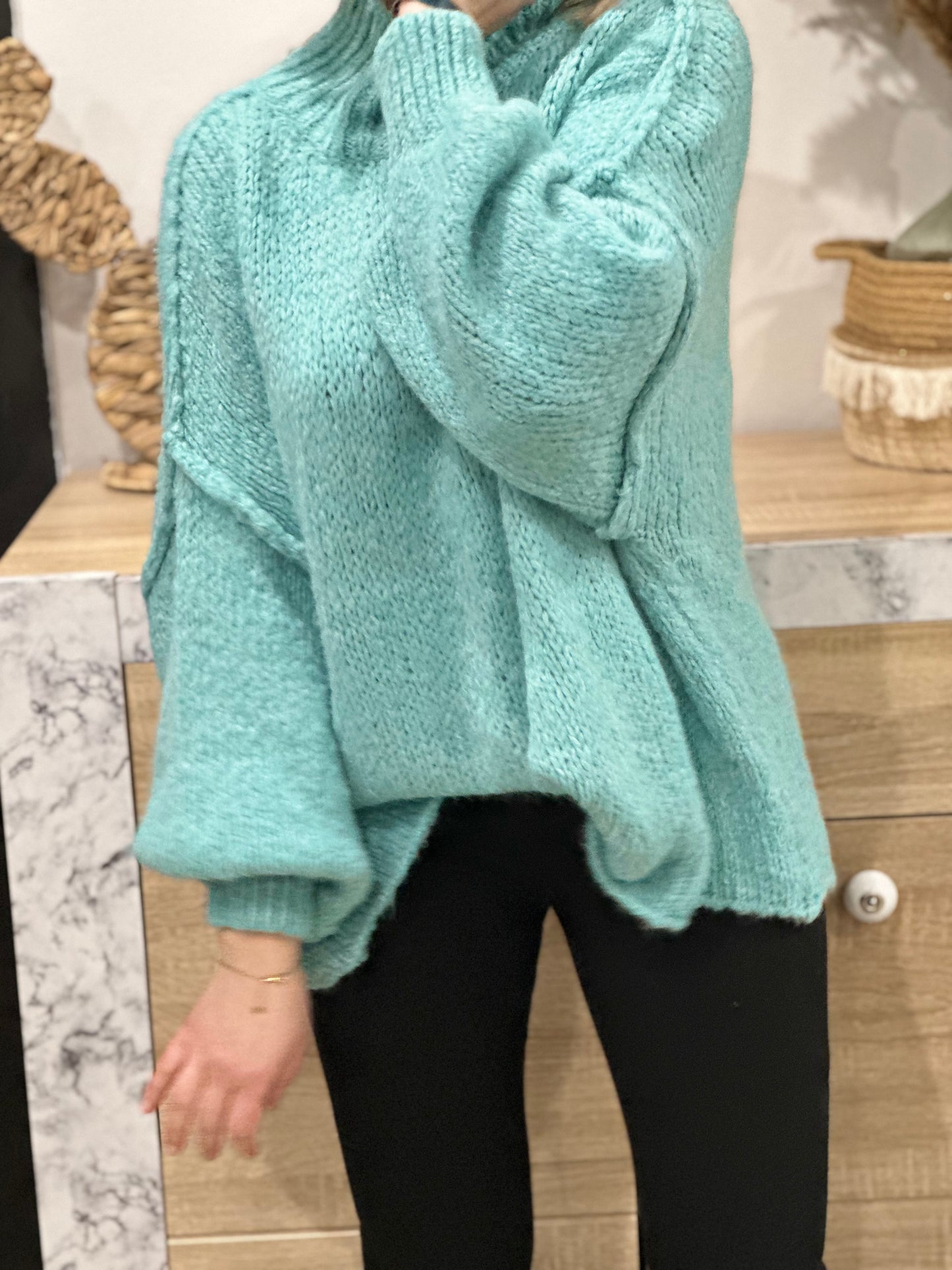 Pull Alby turquoise