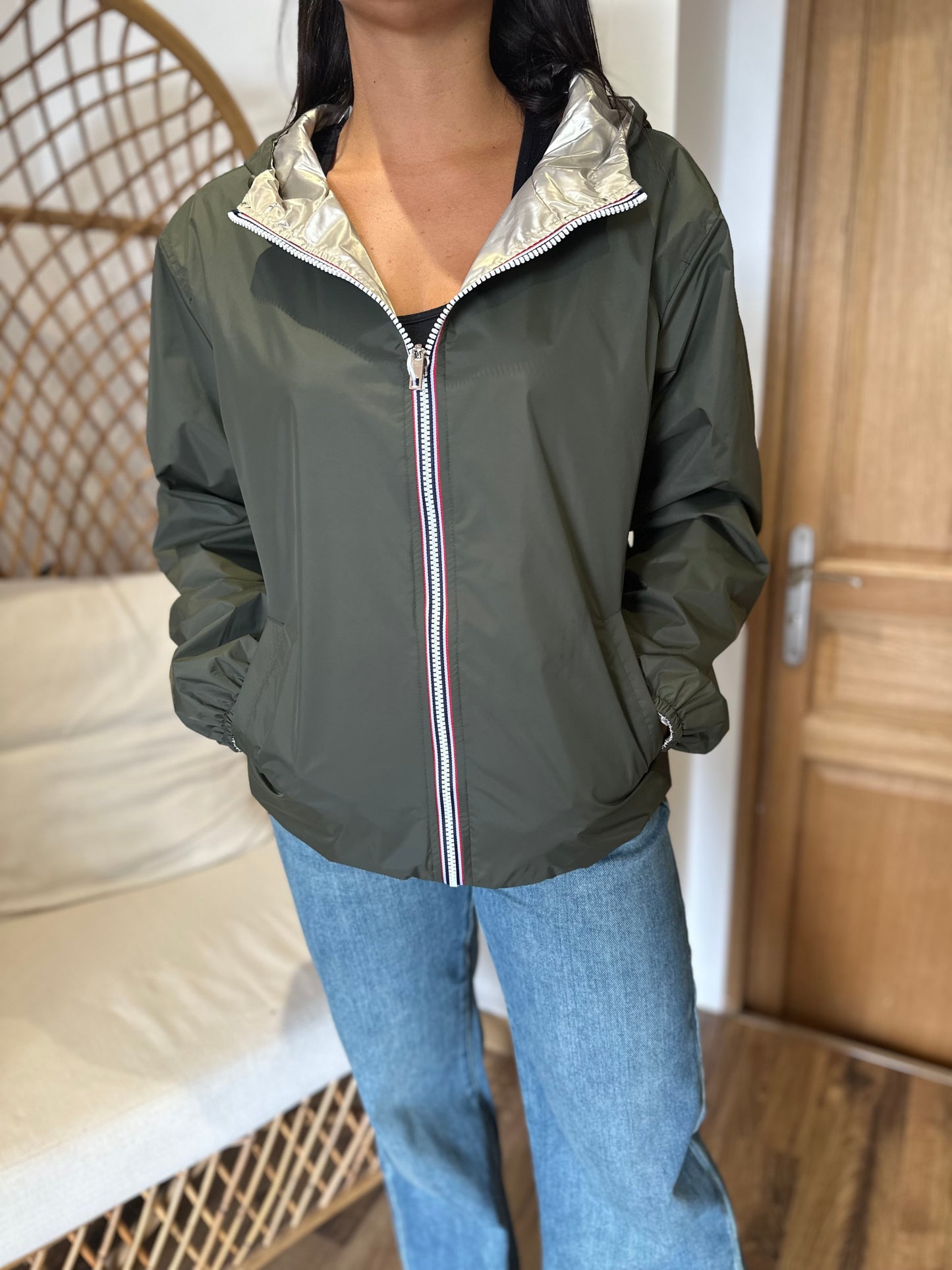 Parka June vert doré