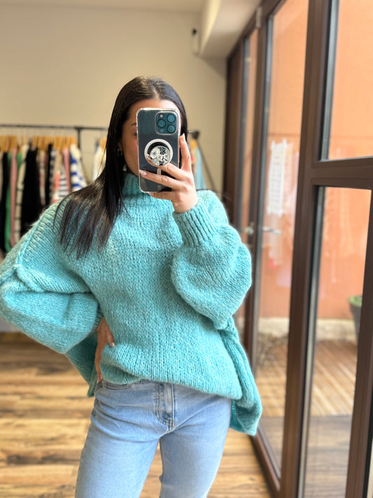 Pull Alby turquoise