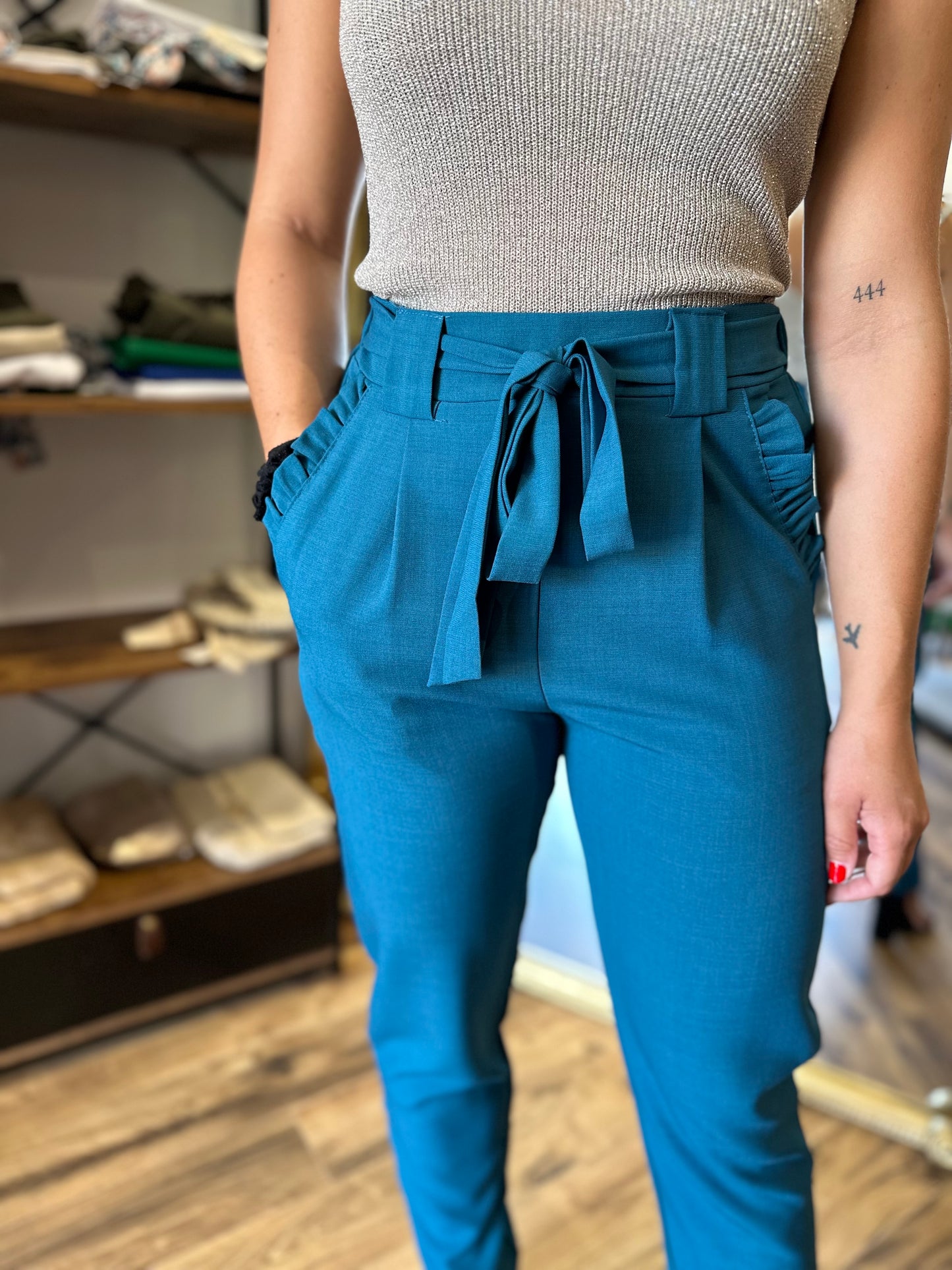 Pantalon Joule bleu canard