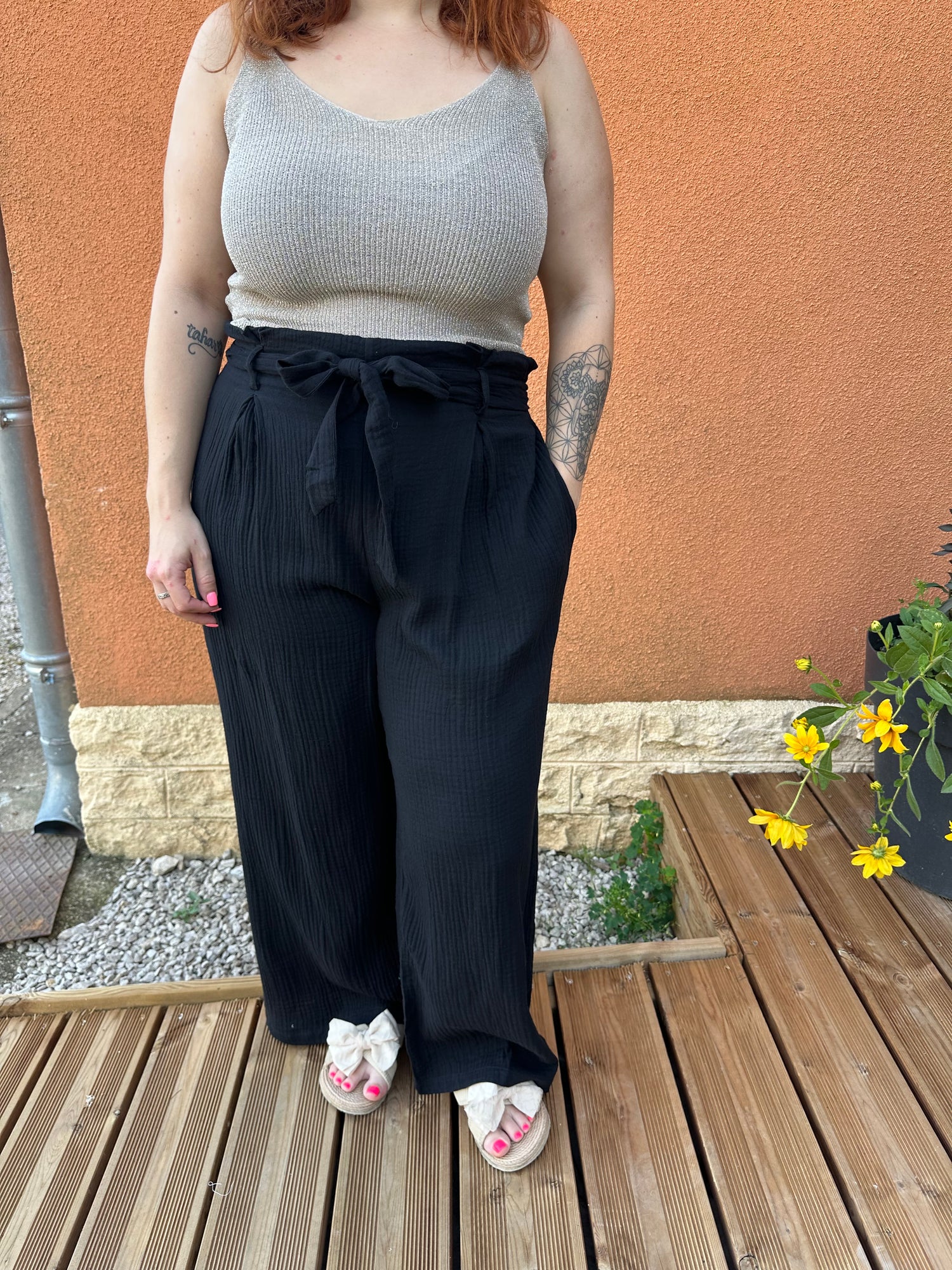 Pantalon gaze de coton (Curvy)