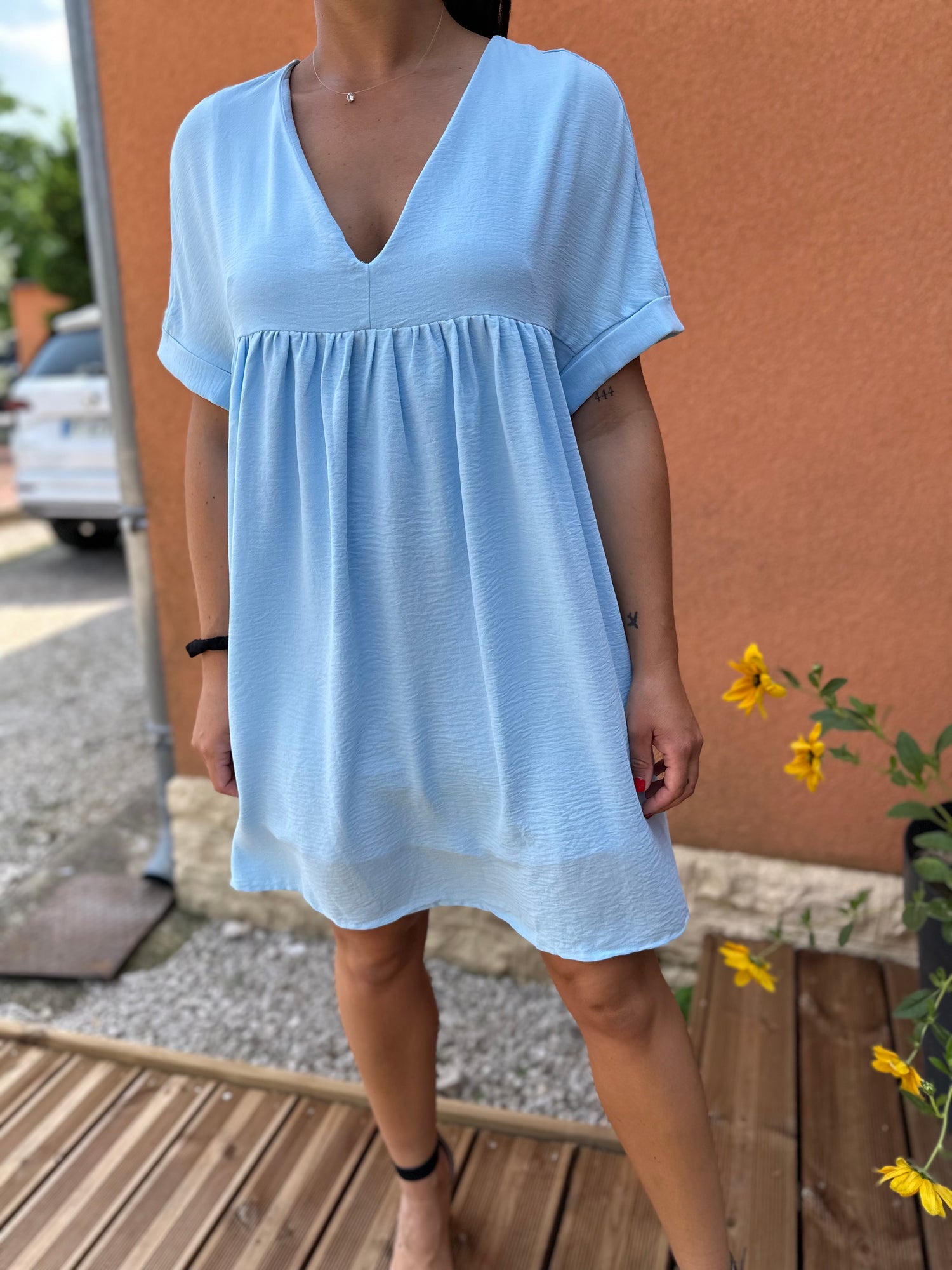 Robe short Anae bleu