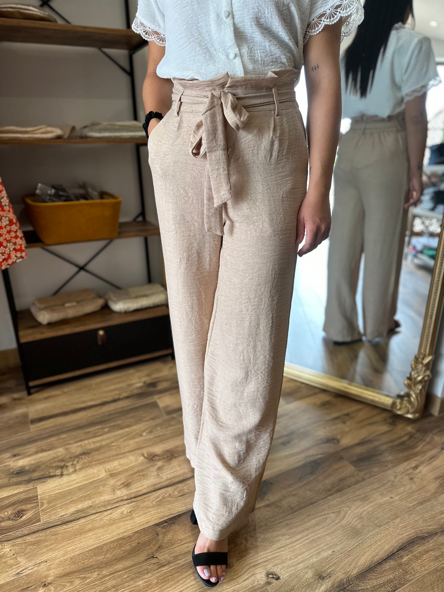 Pantalon Freddy beige