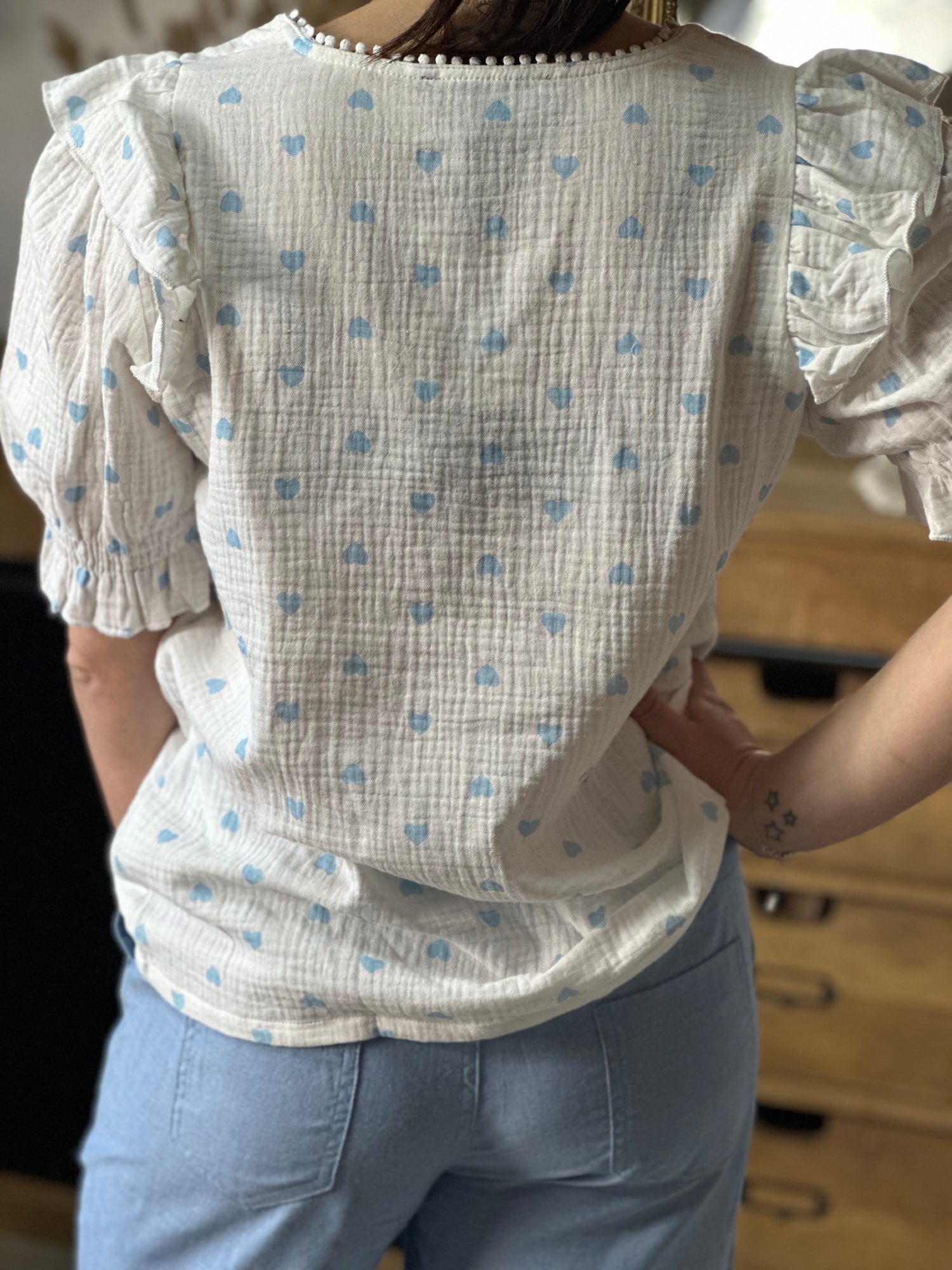 Blouse Beat bleu